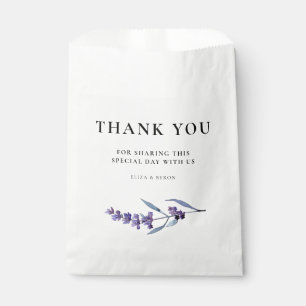 Elegant Floral Lavender Vielen Dank Geschenktütchen