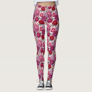Elegant Floral Leggings