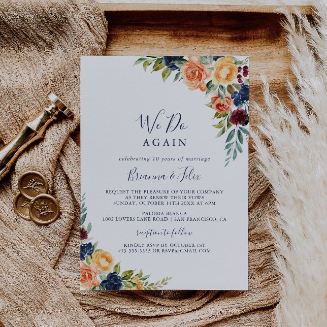 Elegant floral machen wir wieder eine neue Woche Einladung (Von Creator hochgeladen)