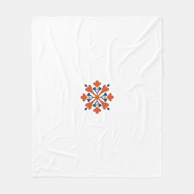 Elegant floral Mandala Design" Fleecedecke (Vorderseite)