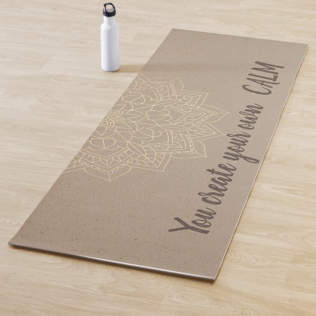 Elegant floral Mandala - Sie schaffen Ihre eigene  Yogamatte (Beispiel)