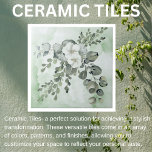Elegant floral mit Grün Fliese<br><div class="desc">Elegante Florals und Grüne auf grünen Farbtönen von Aquarell waschen. Ein gedämpftes Design perfekt für Einstiegshallen, Ess- und Wohnbereiche. Wir haben auch Fliesen mit nur den Aquarelleffekten zu mischen und zu passen. Fügt eine einzigartige mutige Touch zu Ihrer schönen Wohngestaltung hinzu. Wir haben eine große Auswahl an Fliesen, Lichtschalter-Tellern, Keramik-Pulls,...</div>