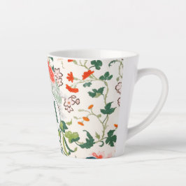 Elegant Floral Monogram Milchtasse