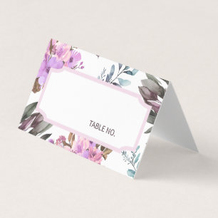 Élégant Floral Numéro de table Placer les cartes