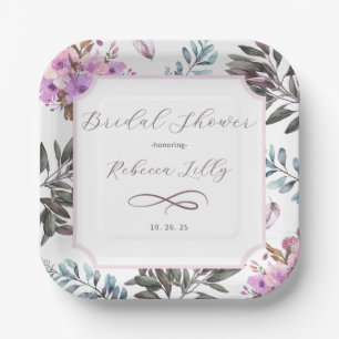 Elegant Floral Pappteller