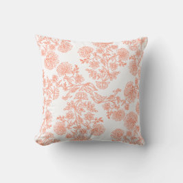 Elegant Floral Pattern Throw Pillow – Modern Kissen