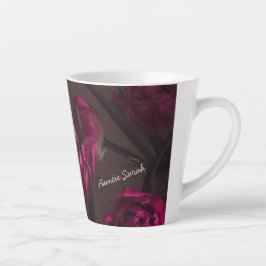 Elegant floral Personalized message Milchtasse