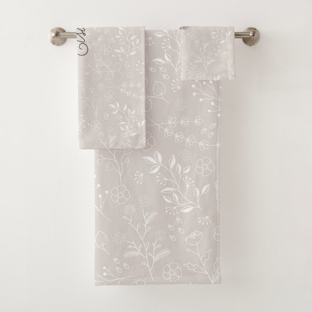Élégant floral personnalisé (En situation)