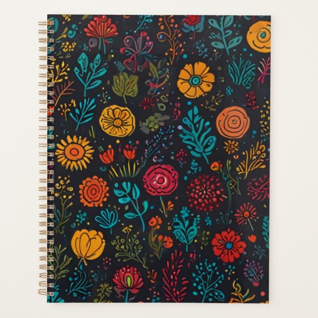 Elegant Floral Planer (Vorderseite)