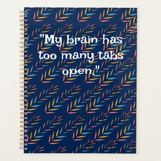 Elegant Floral Planer (Vorderseite)