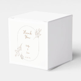 Elegant floral Vielen Dank für Ihre Hochzeit Geschenkschachtel