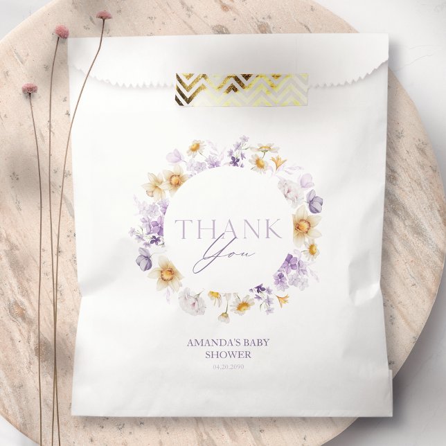 Elegant Floral Vielen Dank Gift Bag Geschenktütchen (Von Creator hochgeladen)
