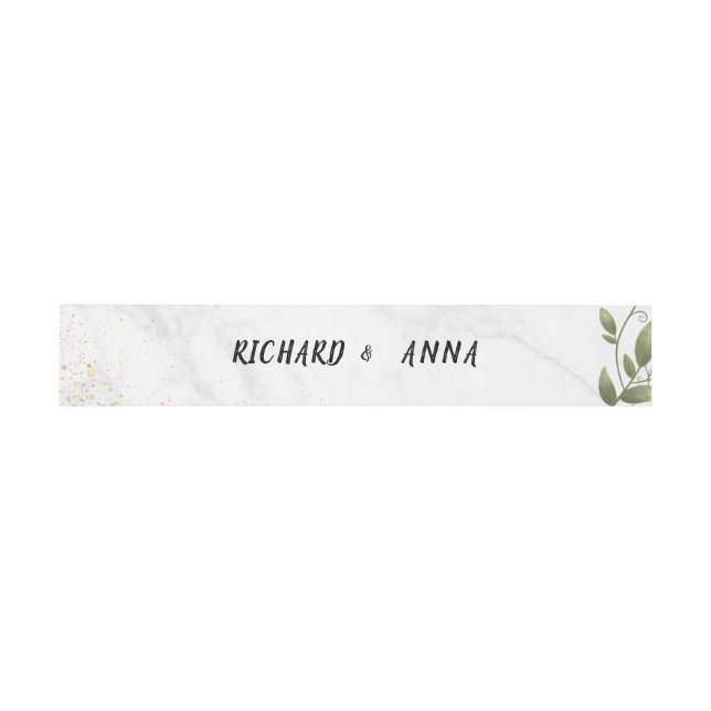 Elegant Floral Wedding Belly Band  (Flach)