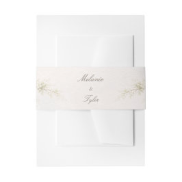 Elegant Floral Wedding Belly Band