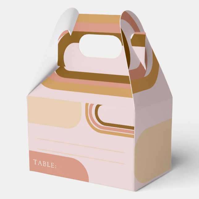 Elegant Floral Wedding Favor Box Geschenkschachtel (Vorderseite)