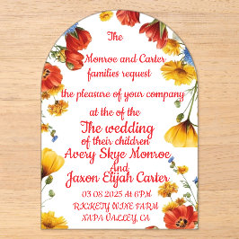Elegant Floral Wedding Invitation