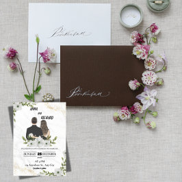 Elegant Floral Wedding Invitation