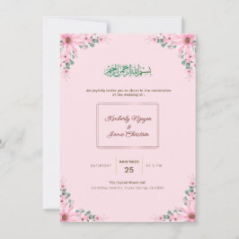 Elegant Floral Wedding Invitation | Modern & Roman Einladung