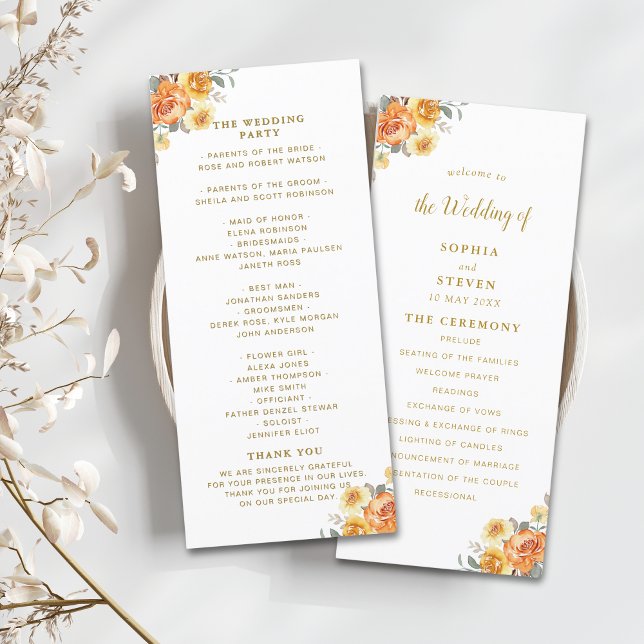 Elegant Floral Wedding With Spring Flowers Programm (Von Creator hochgeladen)