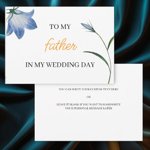 Elegant floral zu meinem Vater an meinem Hochzeits Einladung