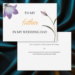 Elegant floral zu meinem Vater an meinem Hochzeits Einladung