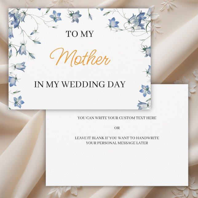 Elegant floral zu meiner Mutter an meinem Hochzeit Einladung (Von Creator hochgeladen)