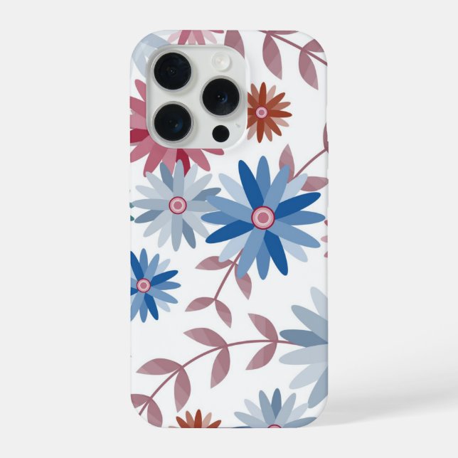 Elegant Floral's  iPhone 15 Pro Hülle (Rückseite)