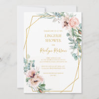 Élégant flou | Lingerie Shower Invitation