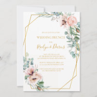Élégant flou | Mariage Brunch Invitation