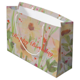 Elegant Flows Happy Birthday Große Geschenktüte