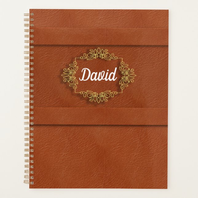 Elegant Fluorish Personalisiert Planer (Vorderseite)