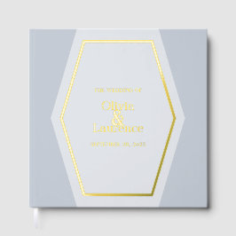 Elegant Foil Wedding Guest Book Gästebuch