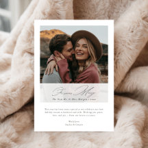 Elegant Forever Merry Christmas Newlywed Photo