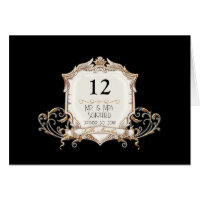 Elégant Formal Gold n Black Mariage