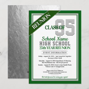 Élégant Formal High School Invitations de Réunion