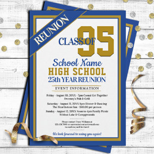 Élégant Formal High School Invitations de Réunion