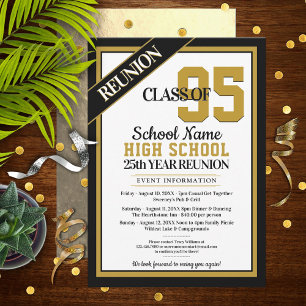 Élégant Formal High School Invitations de Réunion