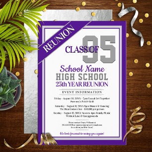 Élégant Formal High School Invitations de Réunion
