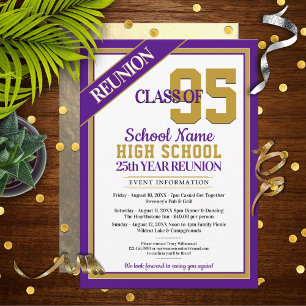 Élégant Formal High School Invitations de Réunion