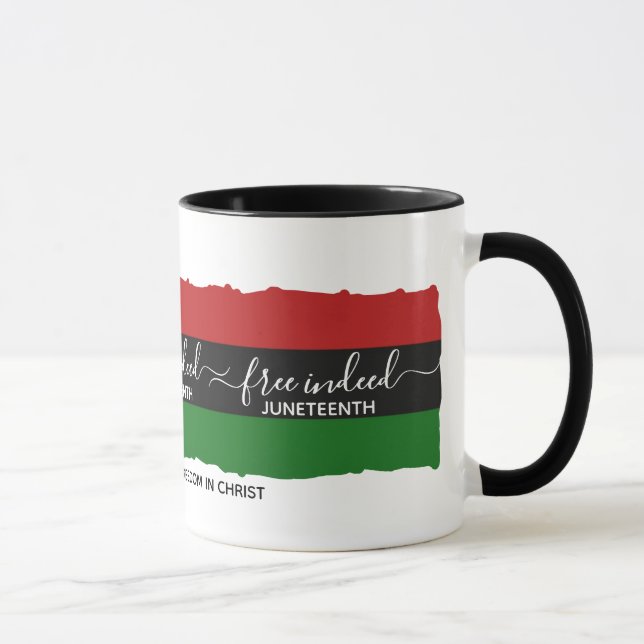 Elegant FREE INDEED Christlichen Junetnh Tasse (Rechts)