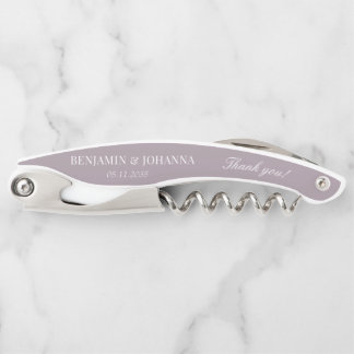 Elegant French Lilac Wedding Vielen Dank Gast Gefa Kellnermesser