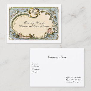 Elegant French Viktorianisch Filigree Visitenkarte