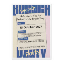 Elegant Friday Brunch Invitation – Modern 