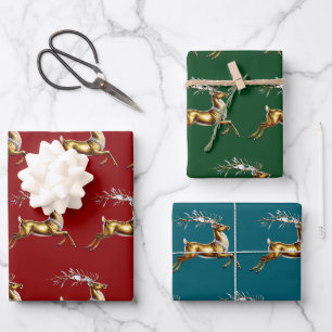 Elegant Frohe Weihnachten Geschenkpapier Set