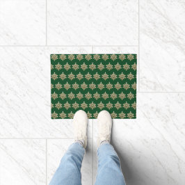 Elegant Frohe Weihnachten Gold Snowflake Weihnacht Fußmatte
