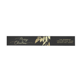 Elegant Frohe Weihnachten Imitate Gold Schwarz Bot