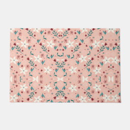 Elegant Froral Pink Door Mat Fußmatte