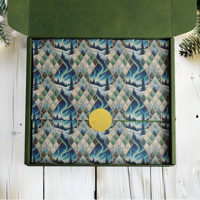 Elegant Frozen Landscape Holiday Seidenpapier (Von Creator hochgeladen)