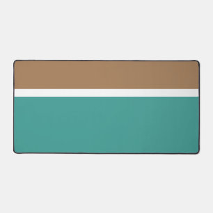 Élégant Fun Retro Aqua Turquoise Blanc Brown