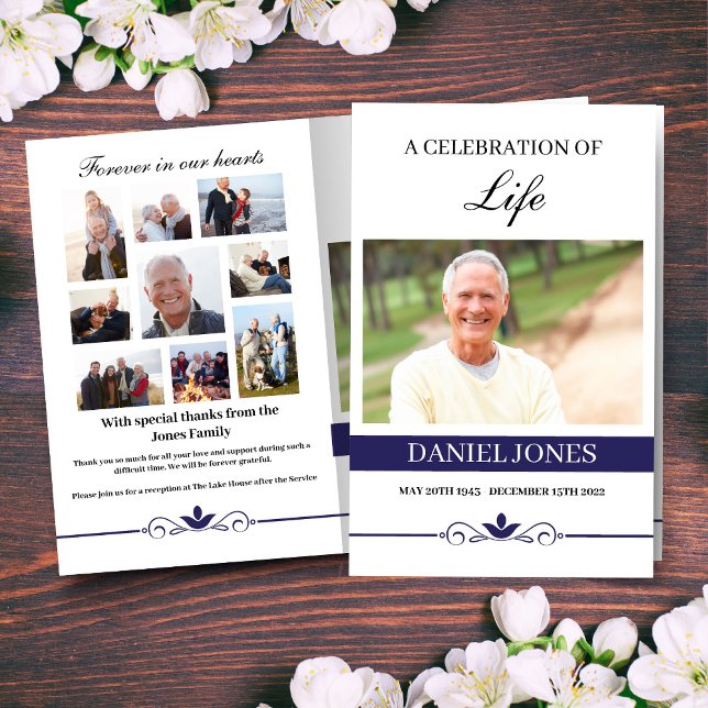 Elegant Funeral Program Template (Von Creator hochgeladen)